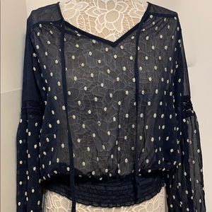 Free people dots blouse